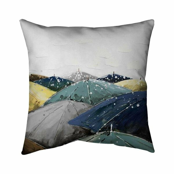 Begin Home Decor 26 x 26 in. Umbrellas-Double Sided Print Indoor Pillow 5541-2626-MI1-1